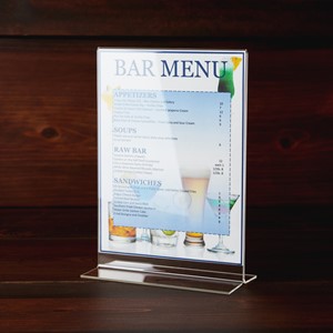 Picture of Acrylic Sign Holder and Menu Holder, 5 x 7 inches, 10-Pack