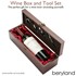 Picture of Wine Box and Tool Set with 4 Tools, Wood