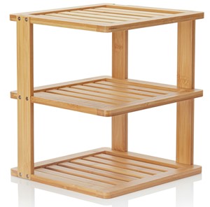 Picture of Bamboo Corner Shelf - 3 Tier 10 x 10 inch