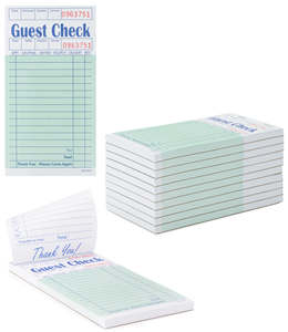 Picture of Restaurant Guest Checks - Server Pads